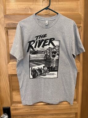 Bruce Springsteen The River Graphic Tee Made in USA Heather Grey Large